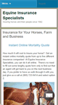 Mobile Screenshot of insureyourhorse.com