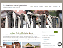 Tablet Screenshot of insureyourhorse.com